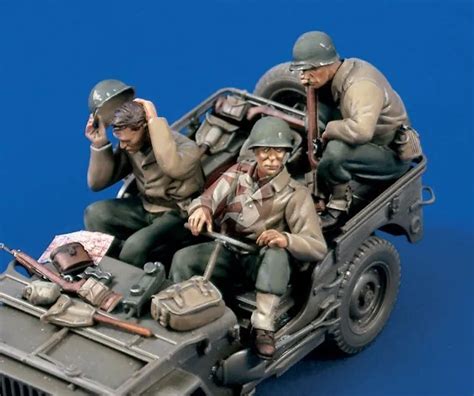 Verlinden 135 Willys Mb Us Army Jeep Crew And Accessories Wwii 3