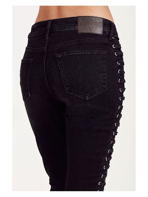 super skinny lace up jeans for women true religion