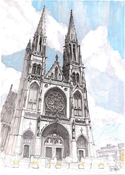 Gothic Cathedral By Gopalik On Deviantart Architecture Drawing Art