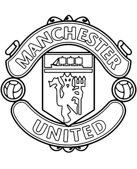 Find over 100+ of the best free manchester united logo wallpapers in high resolution. Manchester United original crest logo coloring page