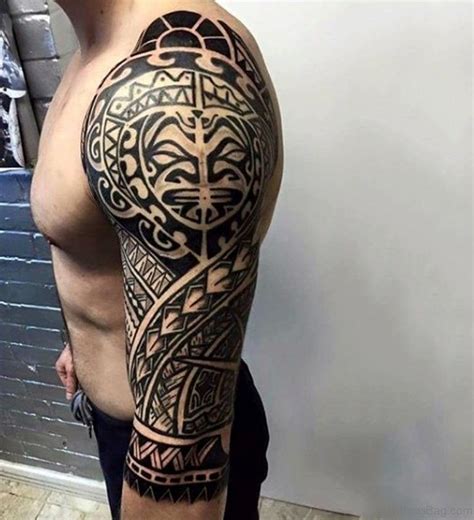 56 Maori Tattoo Designs On Full Sleeve