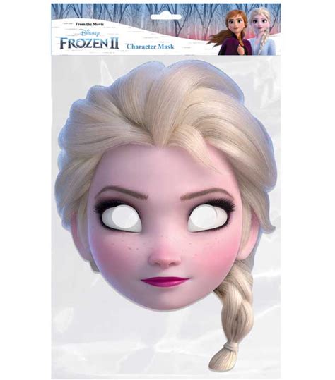 Elsa From Frozen 2 Official Disney Single 2d Card Party Face Mask
