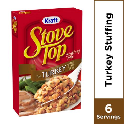 Kraft Stove Top Turkey Stuffing Mix 6 Oz Box