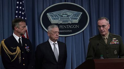 Pentagon Briefing After Trump Announcement The New York Times