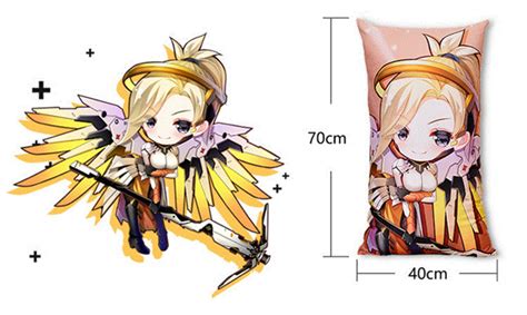 Ow Overwatch Mercy Pillow 2way Anime Collection Pp Cotton 2816 Inches