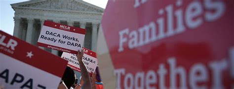 pro immigration activists gather in front of the u s supreme court on april 18 2016 in washington