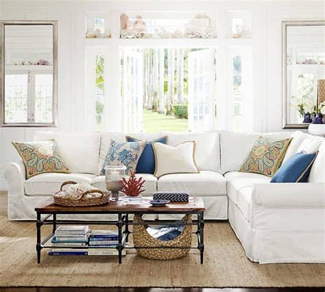 I was in pottery barn recently and asked if they had a sofa that wears well, cleans well, and is good for families with young kids. Pottery-Barn-Sofa