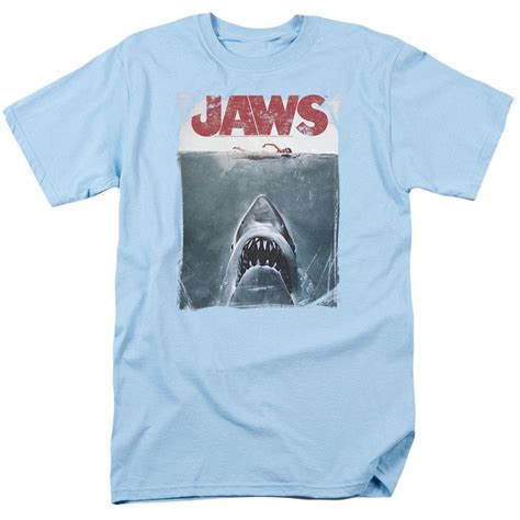 Jawstitle Light Blue Movie T Shirts Shirts T Shirt
