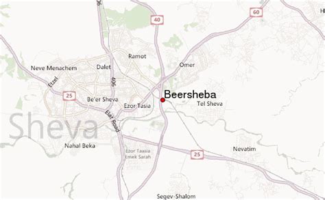 Beersheba Israel Map