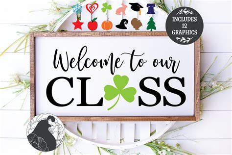 Welcome To Our Class Svg Classroom Sign Svg Teacher Cut Etsy Uk