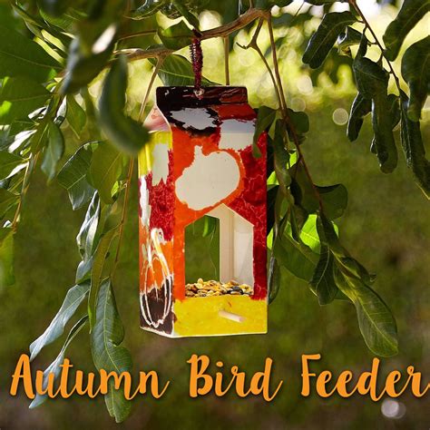Transform Your Old Milk Cartons Into Festive Fall Bird Feeder Get The