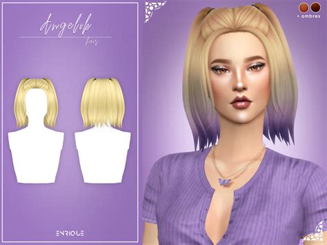 The Sims Resource Enriques4 Angelik Hairstyle