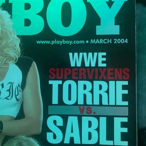 PLAYBOY Media March 204 Torrie Wilson Vs Sable Playboy Magazine