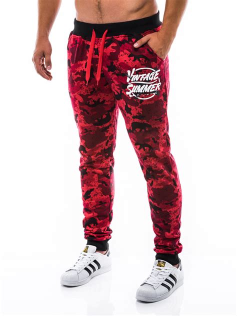 Mens Sweatpants Red P728 Modone Wholesale Clothing For Men