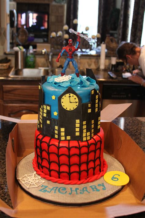 Spiderman Cake For A Sweet 6 Year Old Boy Sweet Birthday Cake 6th