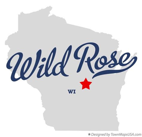Map Of Wild Rose Wi Wisconsin