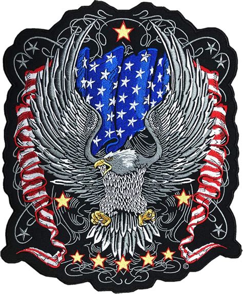 Ppxp Embroidered Patriotic Patch Patriotic Eagle American