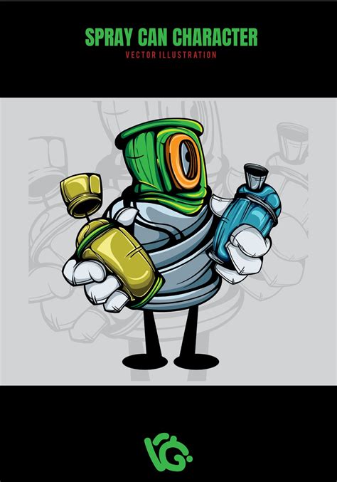 Spraycan Character By Gunks Moriart On Dribbble
