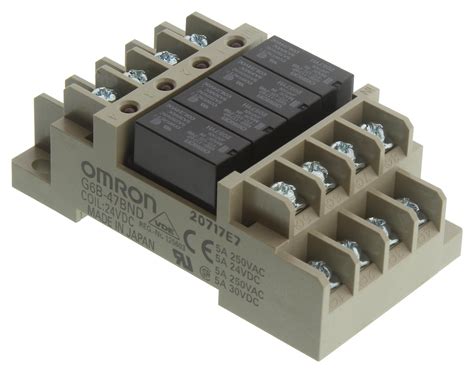 G6b 4bnd Dc24 Omron Electronic Components Relay 4pst No 250vac
