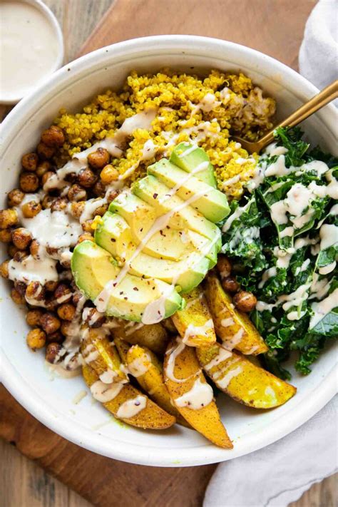 Vegan Turmeric Quinoa Power Bowls Jar Of Lemons
