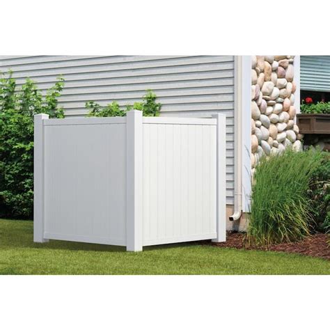 Outdoor Essentials Accent 4 Ft H X 35 Ft W White Vinyl Flat Top Fence