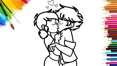 Download Miraculous Ladybug & Cat Noir Kissing Coloring Pages - YouTube