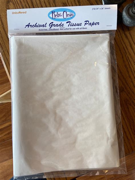 Archival Grade Tissue Paper Acid Free Unbuffered 12 24 X 36 Etsy