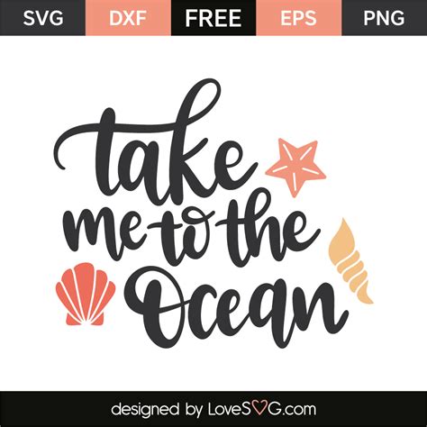 Download Take me to the ocean | Lovesvg.com
