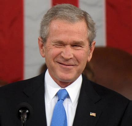 George Bush Winking Blank Template Imgflip