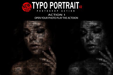 Typo Portrait V2 Photoshop Action By Jacpot07 Graphicriver