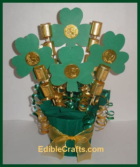 Creative sweet treats online gift delivery. Saint Patrick's day shamrock candy bouquet | St patricks ...