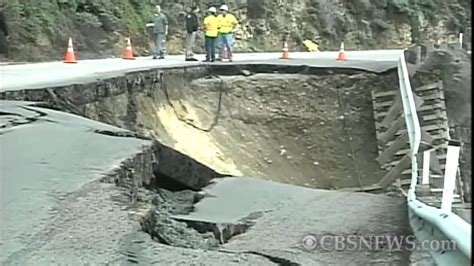 Big Collapse In Big Sur Highway Youtube