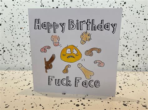 happy birthday fuck face 18 years etsy