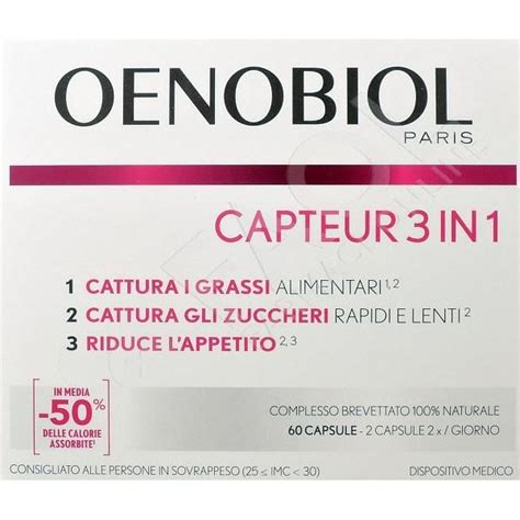 Oenobiol Capture 3in1 60capsule Minsan972140646 Di Vemedia Pharma Srl