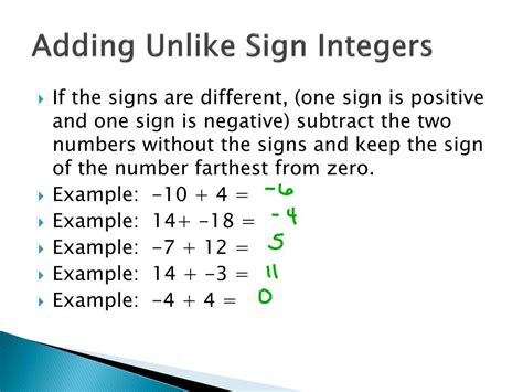 How can you add integers with different signs? PPT - INTEGERS: adding, subtracting, multiplying, and ...