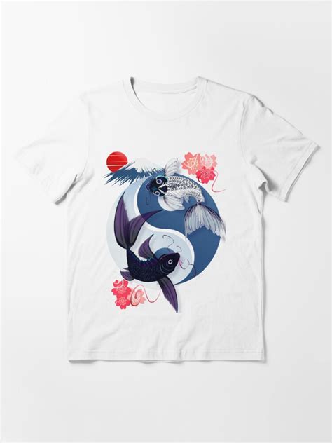 Yin And Yang Koi T Shirt For Sale By Lotacats Redbubble Fish T