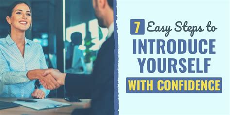 7 Easy Steps To Introduce Yourself With Confidence
