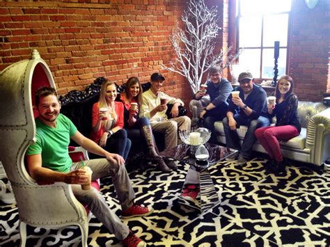 Some of the team enjoying a Starbucks coffee break! | Behind the scenes