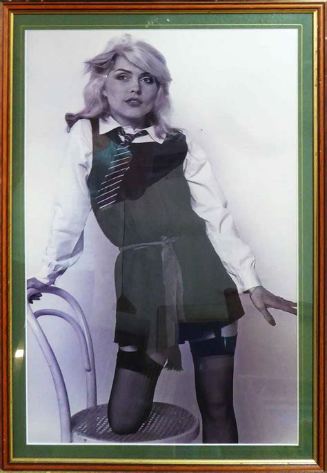 Blondie As A Schoolgirl 1978 Original Photograph 60cm X 40cm Framed