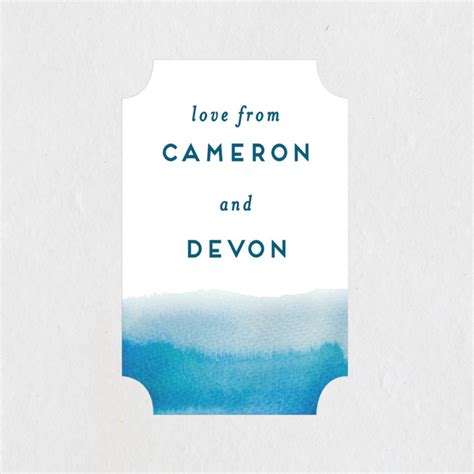 Tide Pools Wedding Favor Stickers By Krissy Bengtson Minted