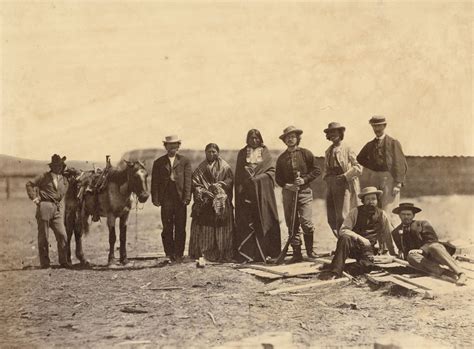 lakota men and non indians gathered at fort laramie for the 1868 treaty signing from left to