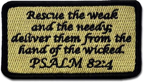 Psalm 824 Christian Morale Patch 3d Embroidered Faith Etsy