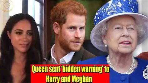 Queen Elizabeth Sent ‘hidden Warning To Prince Harry Meghan Markle