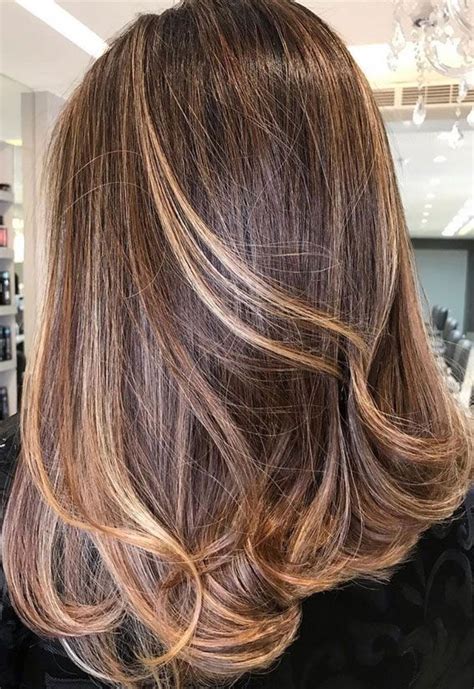 37 Brown Hair Colour Ideas And Hairstyles Golden Chestnut Highlights