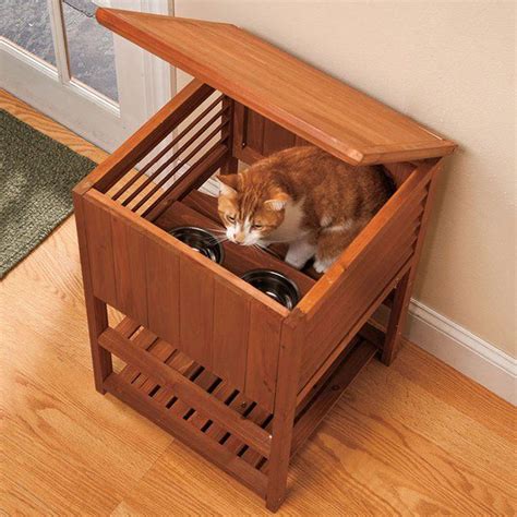 It takes approximately 20 minutes to assemble the panels. Dog-proof cat feeding station. | Projects and Ideas ...