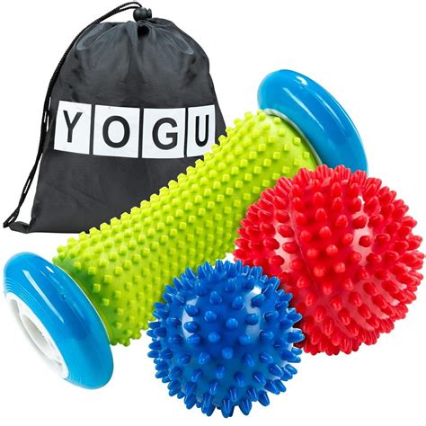 Yogu Foot Massage Roller Spiky Ball Trigger Point Therapy Myofascial Release Massagers