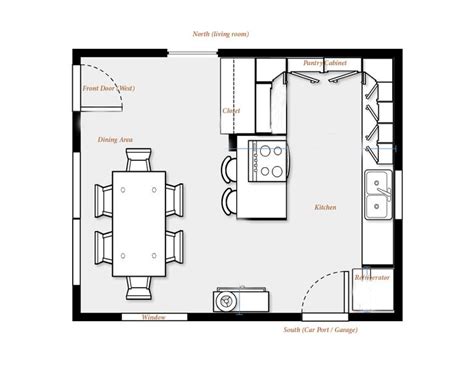Basic Kitchen Floor Plans Floorplansclick