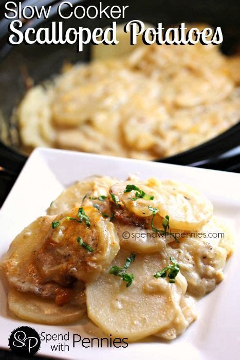 Keep easter easy with these slow cooker scalloped potatoes. Best Crock Pot Scalloped Potatoes Recipe Ever - Slow Cooker Cheesy Scalloped Potatoes Spend With ...