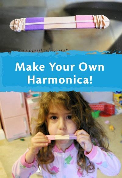 Making Music Homemade Harmonica Preschool Music Craft Activities