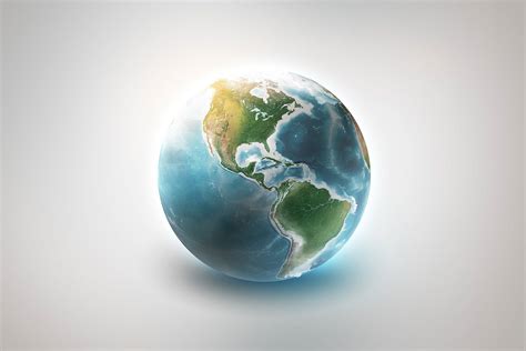 3d Photoshop World And Actions Hd Earth Globe On Behance